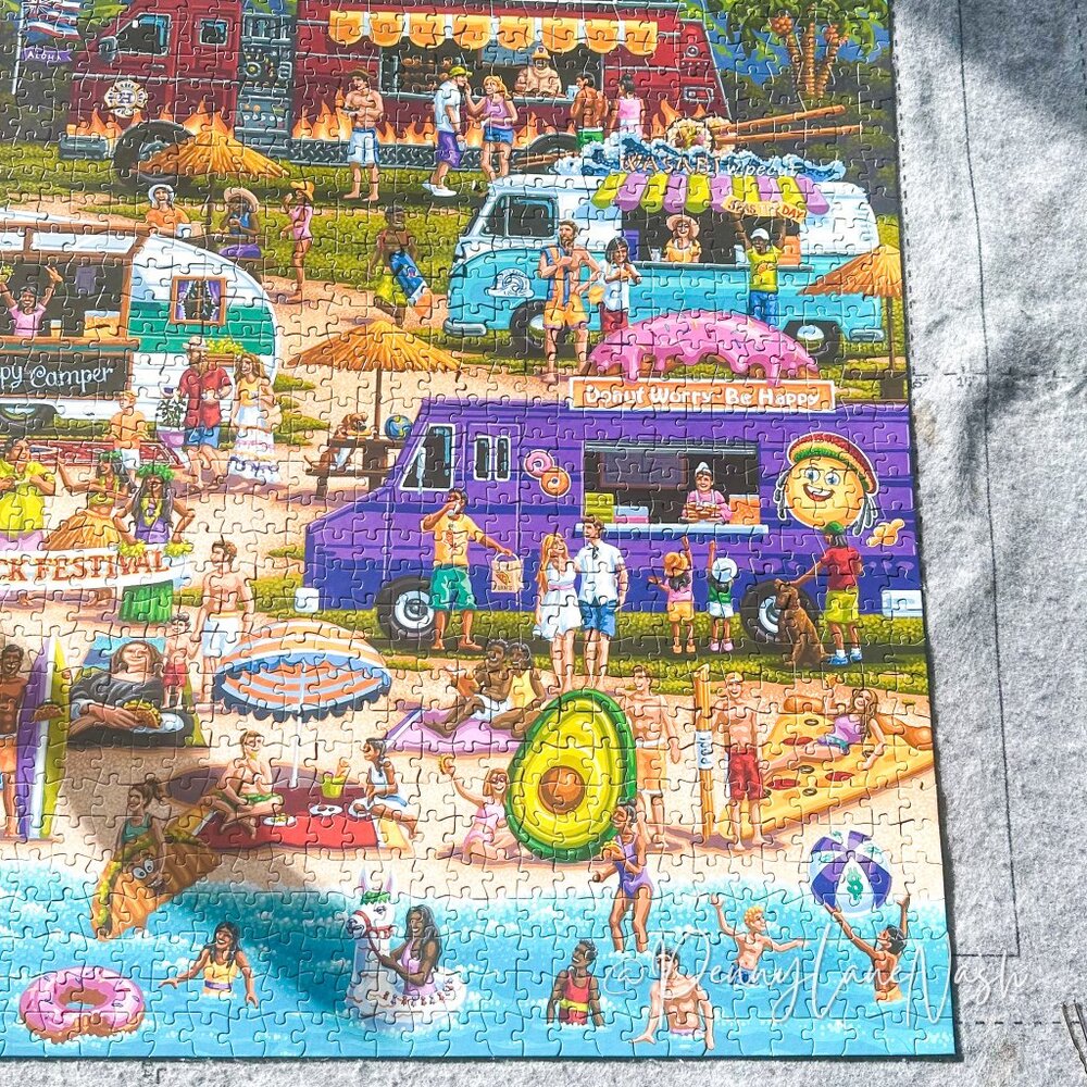 Buffalo Games Hawaiian Food Truck Festival 2000 Piece Jigsaw Puzzle - Picture 6 of 14